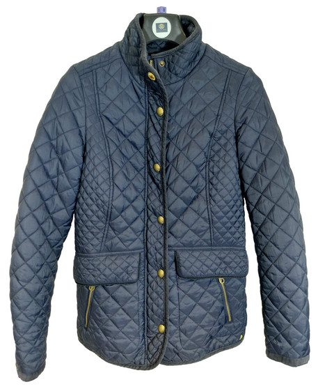Joules Newdale Blue Size 8 Ladies Quilted Country Jacket
