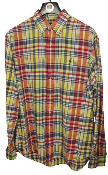 Ralph Lauren Multicoloured Medium Designer Long Sleeve Casual Smart Mens Shirt