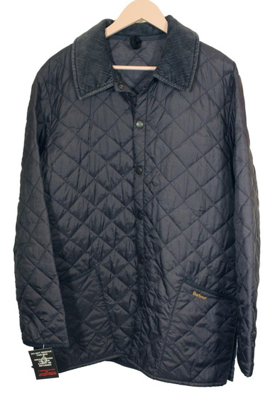 Barbour Liddesdale Blue Large Quilted Mens Casual Country Jacket