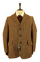 VINTAGE SHANNON 42" BROWN MIX WINDOW PAYNE SPORTING HACKING TWEED JACKET