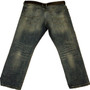 NEXT MENS STRAIGHT FIT BLUE DENIM W44 L31 BELTED JEANS