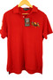 POLO RALPH LAUREN RED LARGE PRE-LOVED COTTON SPORTING SHIRT