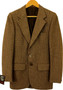 VINTAGE YORKERS MENS 32" XSMALL BROWN MIX TWEED JACKET