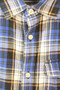 THE NORTH FACE MENS MEDIUM BLUE CHECK SHIRT