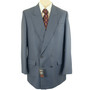 Vintage Burton Bespoke Blazer 42L Blue Double Breasted Suit Jacket Mens
