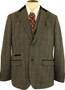 MARC DARCY MENS 44R CHARCOAL GREY MIX 2-PIECE JACKET & WAISTCOAT SUIT SET