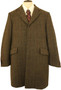 MARKS & SPENCER SARTORIAL MENS XLARGE 44-46" BROWN MIX YORKSHIRE TWEED OVERCOAT