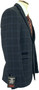 Marc Darcy Tweed Jacket Mens 34R Blue Slim Fit Blazer Wool