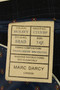 Marc Darcy Tweed Jacket Mens 34R Blue Slim Fit Blazer Wool