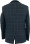 Marc Darcy Tweed Jacket Mens 34R Blue Slim Fit Blazer Wool
