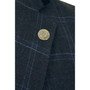 Marc Darcy Tweed Jacket Mens 34R Blue Slim Fit Blazer Wool