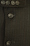 Vintage Daks Jermyn Street Grey Pinstripe Blazer 38S Merino Wool Suit Jacket