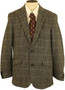 Fitecom Tweed Jacket Mens 38R Grey Modern Fit Blazer Wool