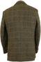 Fitecom Tweed Jacket Mens 38R Grey Modern Fit Blazer Wool