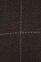 CAVANI MENS 38R BLUE/BROWN MIX CHECK MODERN WAISTCOAT