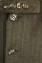 Vintage St Michael Mens 38S Grey Pinstripe Suit Blazer Jacket Wool Short Fit