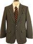 Vintage St Michael Mens 38S Grey Pinstripe Suit Blazer Jacket Wool Short Fit