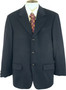 Vintage Burberrys Mens 40S Blue Cashmere Blazer Jacket Short Fit
