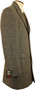 Peter Werth Mens Medium Charcoal Herringbone Tweed 3/4 Coat British Heritage