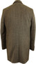 Peter Werth Mens Medium Charcoal Herringbone Tweed 3/4 Coat British Heritage