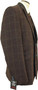 CAVANI MENS 48" BROWN SLIM-FIT 2-PIECE JACKET & WAISTCOAT SET