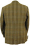 Vintage Saxon Hawk of Savile Row Mens 42R Green Windowpane Tweed Wool Jacket