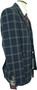 Cavani Mens 36R Blue Check 2-Piece Jacket & Waistcoat Slim Fit BNWT
