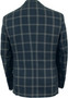 Cavani Mens 36R Blue Check 2-Piece Jacket & Waistcoat Slim Fit BNWT