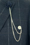 Cavani Mens 36R Navy Blue Check 2-Piece Slim Fit Wool Smart Casual Jacket