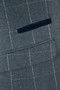Cavani Mens 36R Navy Blue Check 2-Piece Slim Fit Wool Smart Casual Jacket