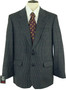 Vintage 40L St Michael Mens Navy/Grey Mix Check Tweed Wool Smart Casual Jacket