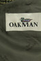 Vintage Oakman Mens 42R Green/Grey Windowpane Tweed Wool Smart Casual Jacket
