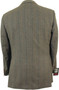 VINTAGE TWEED DAKS MENS 38" SHORT BROWN MIX SUIT JACKET