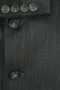 Vintage British Daks Mens 40R Grey Striped Wool Suit Smart Casual Jacket