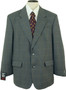 VINTAGE BRITISH DUNN & CO MENS 42R BLUE MIX WINDOWPANE LIGHT WEIGHT JACKET