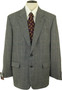 Vintage Daks Mens 42" Smart Grey Mix Long Windowpane Blazer Jacket
