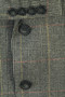 Vintage Daks Mens 42" Smart Grey Mix Long Windowpane Blazer Jacket