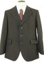 VINTAGE DUNN & CO MENS 42"/108CM BROWN MIX STRIPED SUIT JACKET