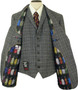Cavani Mens 48R Grey Mix 2-Piece Smart Casual Jacket & Waistcoat Set