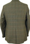 Dunn & Co Mens 41" Long Brown Lightweight Wool Tweed Jacket Blazer Classic