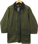 Vintage Barbour Mens C34 86cm Gamefair Green Wax Jacket