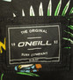 O'Neill Mens XL 44" Casual Black Slim-Fit Born to Surf Hawaiian Shirt
