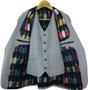 Cavani Boys Age 14 Blue Check Two Piece Jacket & Waistcoat Occasion Suit Set