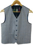Cavani Boys Age 14 Blue Check Two Piece Jacket & Waistcoat Occasion Suit Set