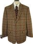 Cotswold Woollen Weavers Mens 46" Brown Plaid Pre-Loved Sports Tweed Jacket