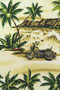 Fight the Wolf Mens Medium Casual Hawaiian Beach Shirt