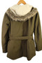 Columbia Ladies Medium Hooded Insulated Omni-Tech Belted Parka Coat