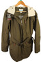 COLUMBIA LADIES MEDIUM HOODED PARKA INSULATED OMNI-TECH OUTDOOR BELTED COAT