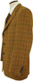 Cordings of Piccadilly London Mens Size 40R Brown Check Tweed Wool Blazer Jacket