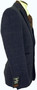 CAVANI MENS 36R BLUE MIX TWEED 2 PIECE JACKET WAISTCOAT SUIT SET